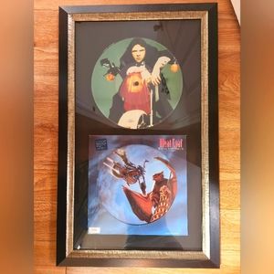 Framed imported rare MeatLoaf Vinyl Record, Bat Out of Hell